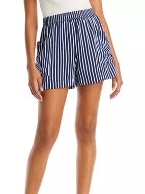 Rails Navy and White Striped Lounge Shorts